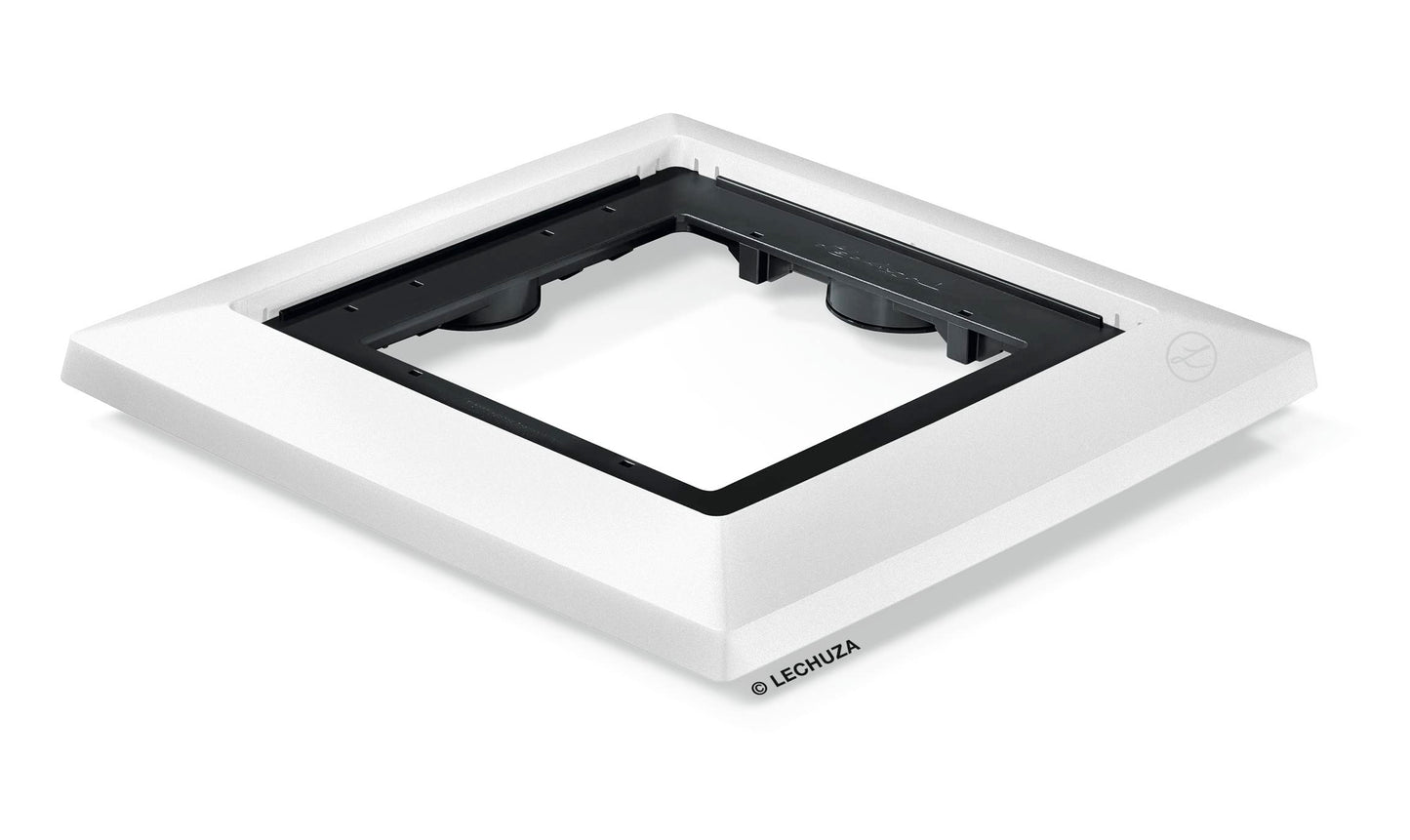 LECHUZA CUBICO 40 white rolling base 13415