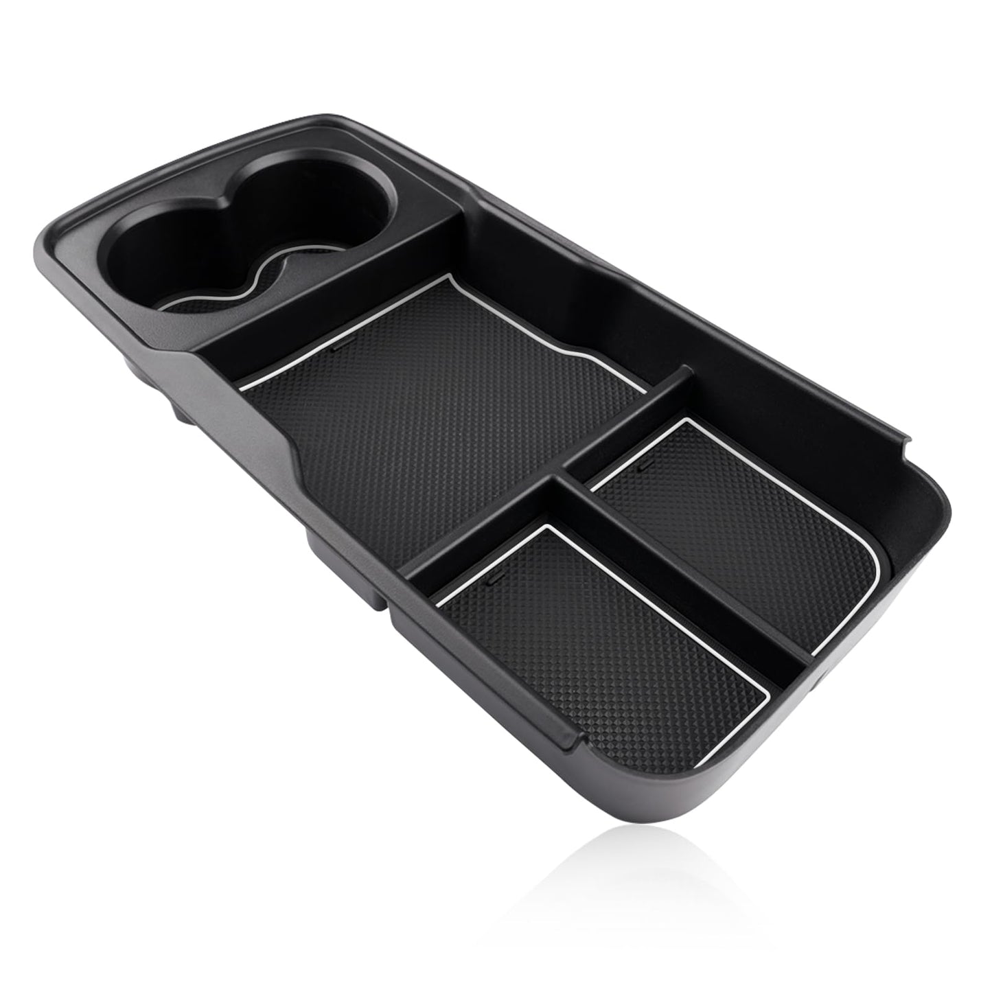 GAFAT Ki-a EV6 2021-2024 2025 Center Console Storage Box, EV6 2023 Organizer Tray Glovebox Below Center Console, Compatible with Kia EV6 Accessories (White)