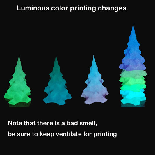 Stronghero3D PLA 3D printer filament, glows in the dark, shines green/blue/red, 1.75mm precision +/- 0.05mm for Ender3 Ender5 CR10.