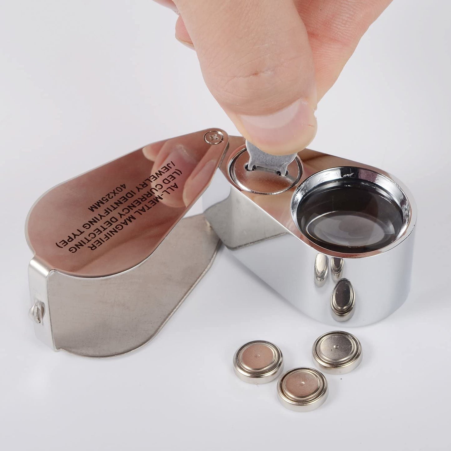 40x illuminated jewelry loupe with LED light (LED currency detection/jewelry identification)