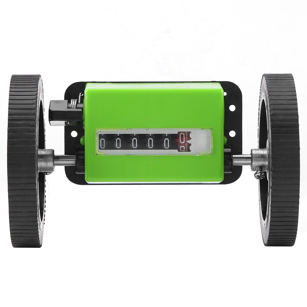 Meter counter Mechanical length roller counter Meter counter roller counter range 99999.9 meters Green