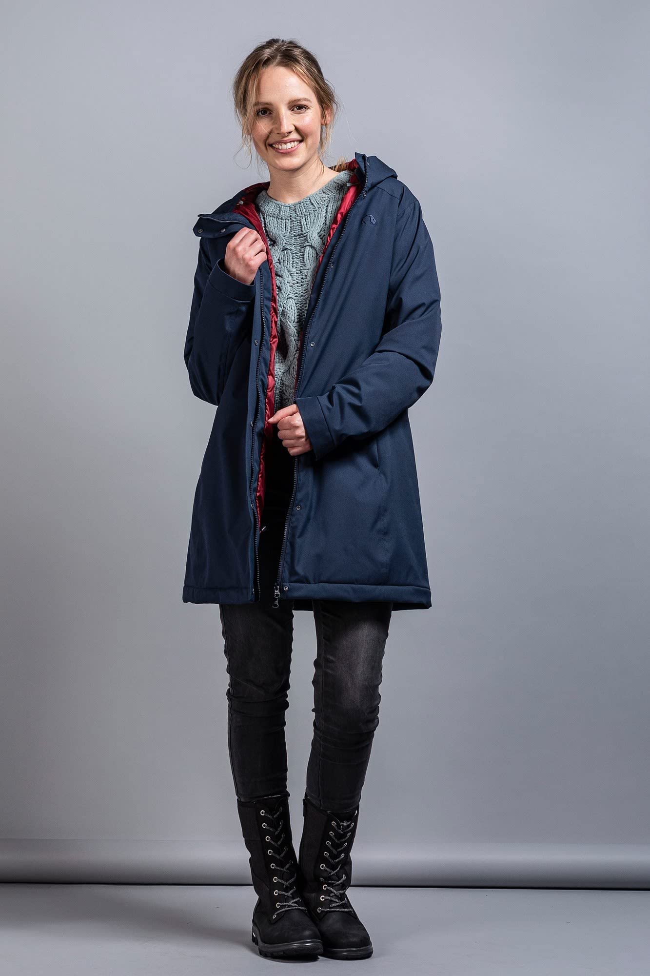 Tatonka Stir Hooded Coat Women blue