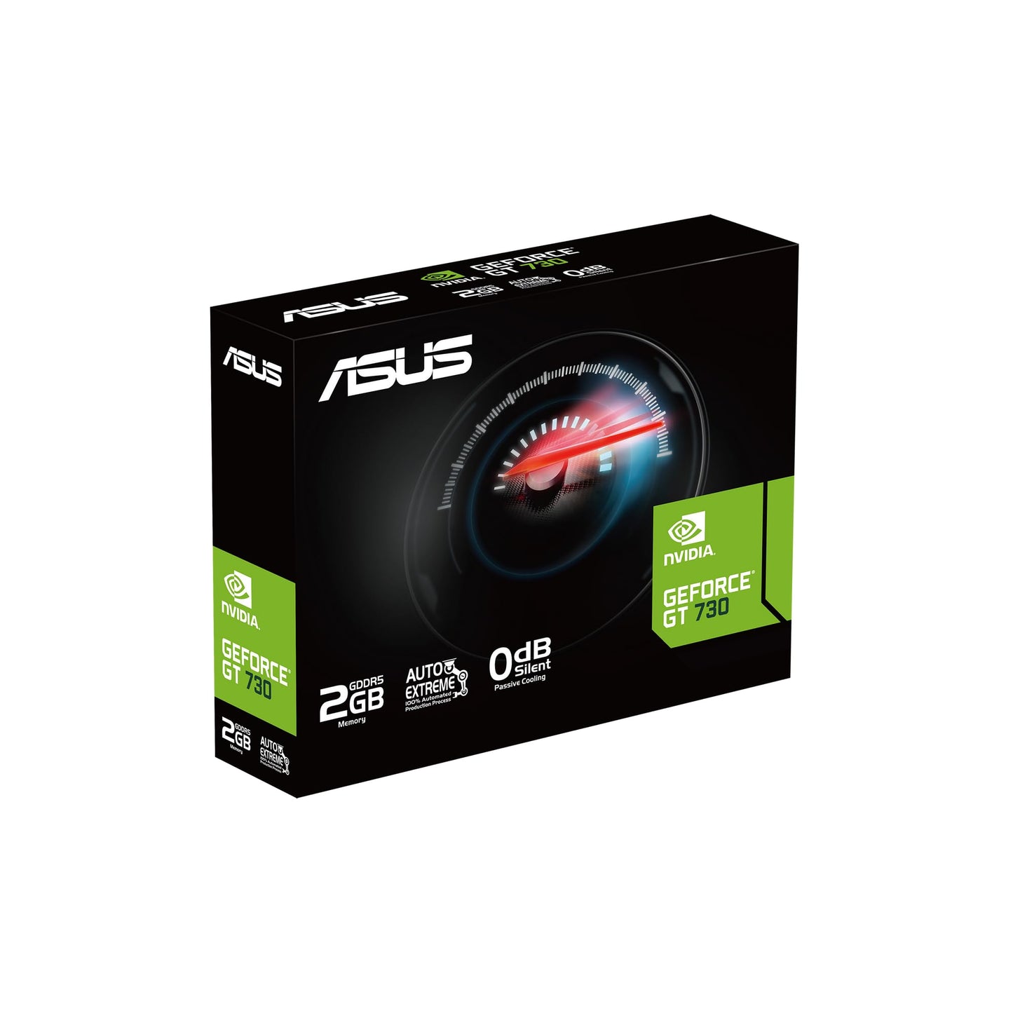 ASUS GeForce GT 730 2GB DDR5 Graphics Card (4x HDMI, single-slot design, passive cooling, GPU Tweak II, GT730-4H-SL-2GD5)