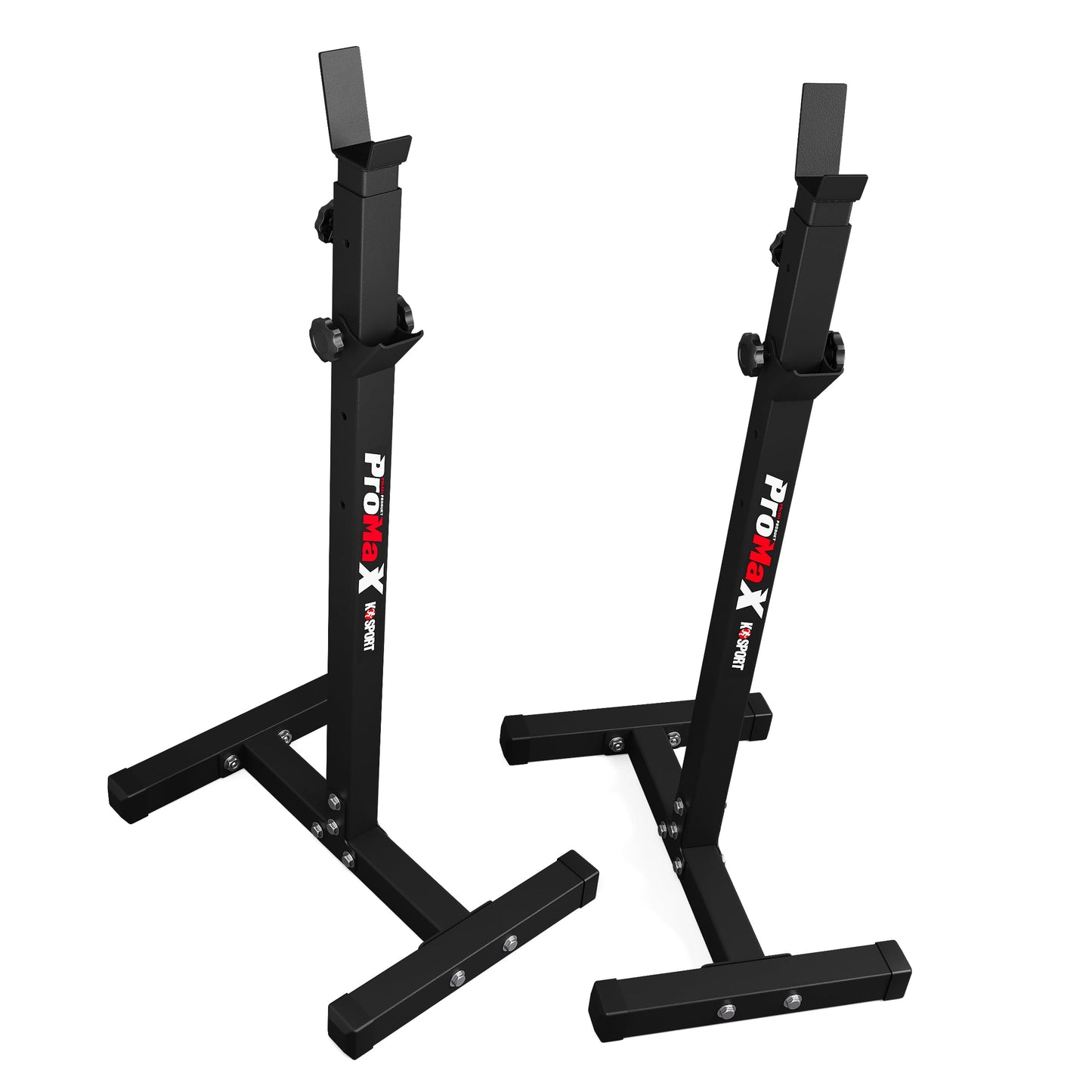 K-Sport: Barbell rack up to 180kg capacity I Squat rack for barbell training I Barbell stand for effective muscle training I Squat stand, including E-Book.