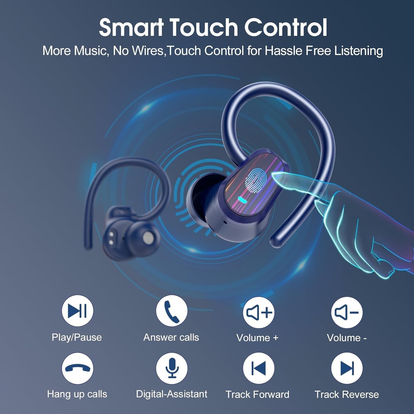 OYIB AI headphones translator, 6 translation modes with app, 50-hour Bluetooth 5.4 translator headphones with ENC Mic