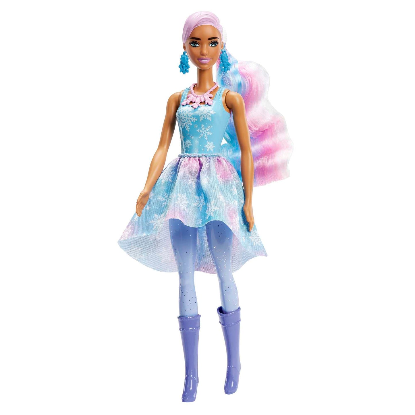 Barbie Color Reveal Advent Calendar includes 1 Color Reveal doll & 3 pets, clothing, accessories & 2 hair extensions, 25 surprises, perfect Christmas gifts for kids, HJD60.