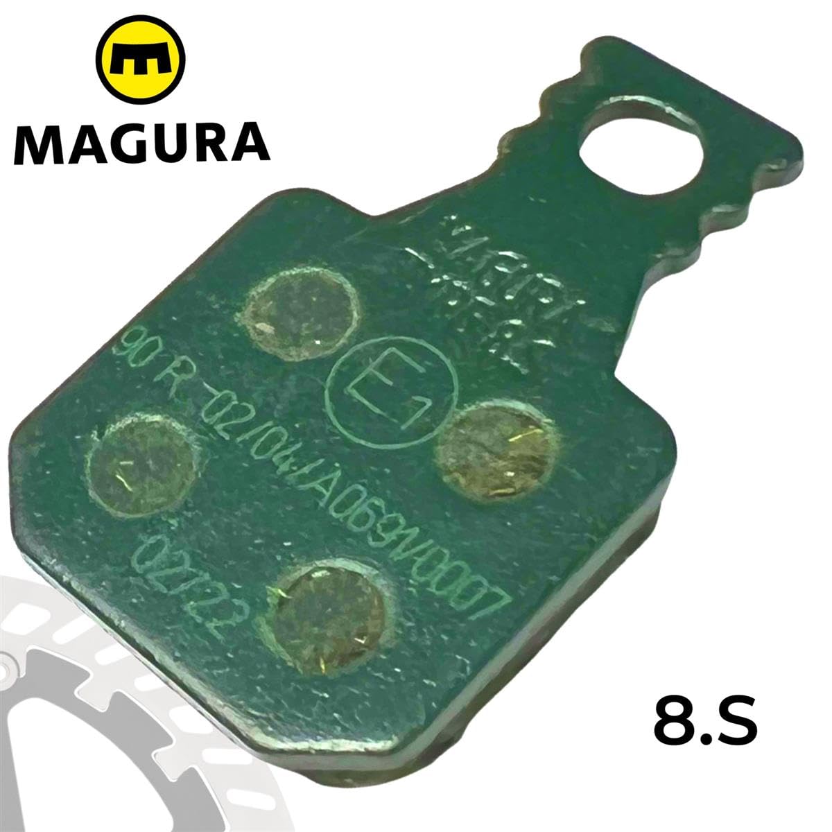 Magura MT Original Bike Hydraulic Disc Brake Replacement Disc Brake Pads for MT 5 7 Trail I Brake Pads I MTB I Ebike I Tour I (8.S (4 piston) Green Sport)