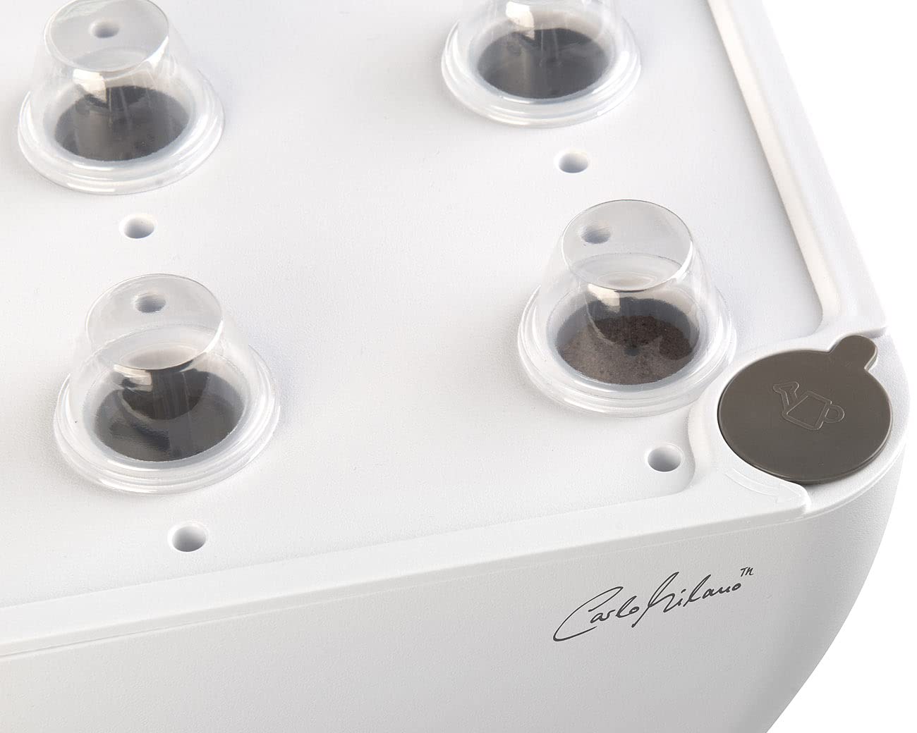 Carlo Milano Grow Lamp: Smart Wi-Fi propagation system for 12 plants, growth LEDs, app, 7l (Smart Garden, Propagation Box, Indoor Garden hydroponic)