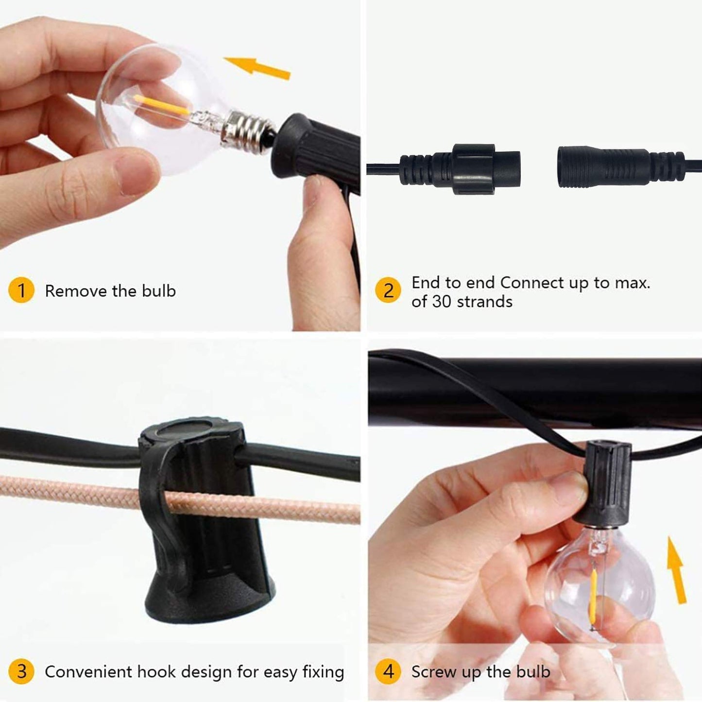Father Outdoor String Lights G40 50FT 46
