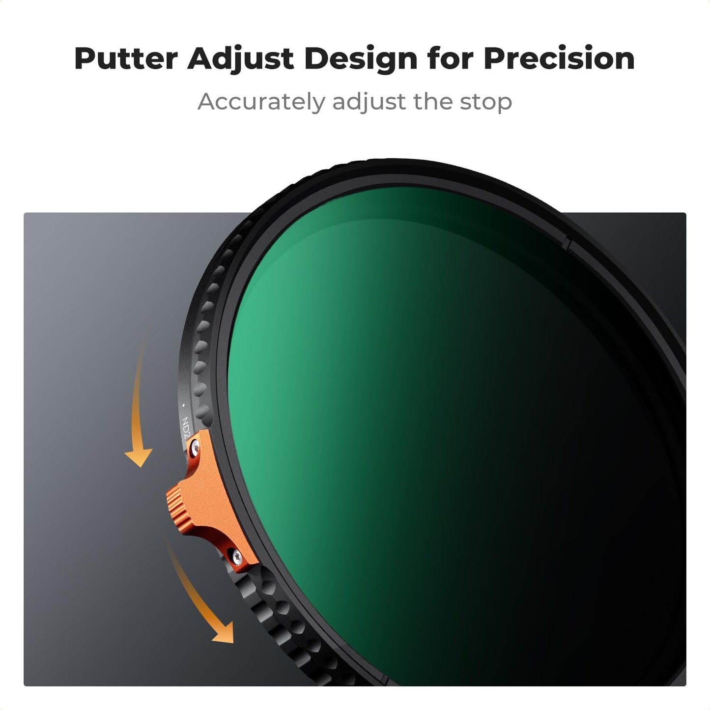 K&F Concept Nano-X 95mm ND Filter Variable Neutral Density Filter ND2-400 (1-9 Stop) Vario ND Filter with Filter Pouch