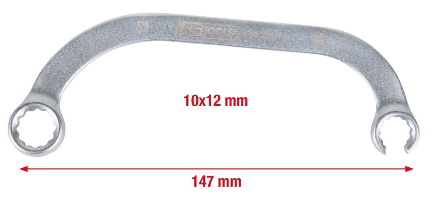 KS Tools 150.2231 Turbocharger special key for VAG, 10 x 12 mm & 150.2232 1/4" Turbocharger special 12-point socket for VAG, 10 mm