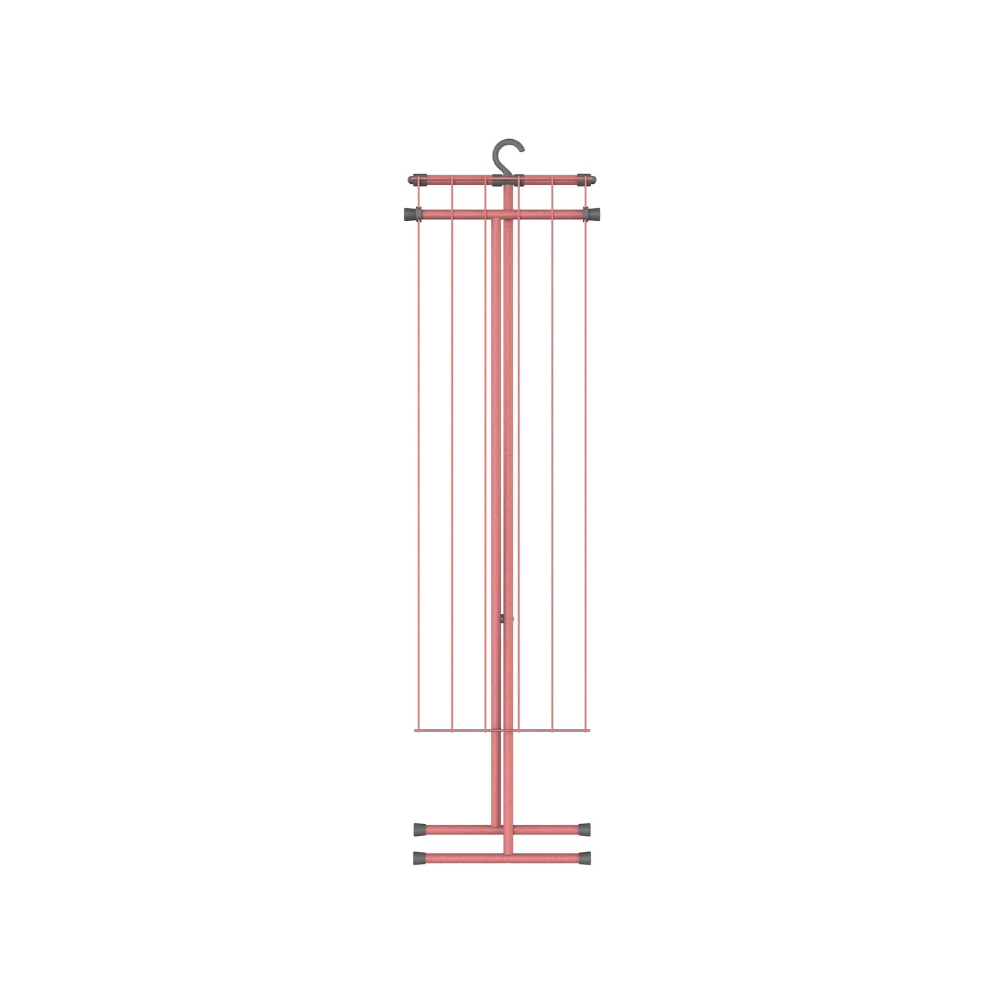 Tube clothes dryer Compact Rose – storage hooks - practical and sturdy - space-saving - 90x32x83 cm - 5.5 m drying area - Quality from Sweden's strongest clothes drying brand.