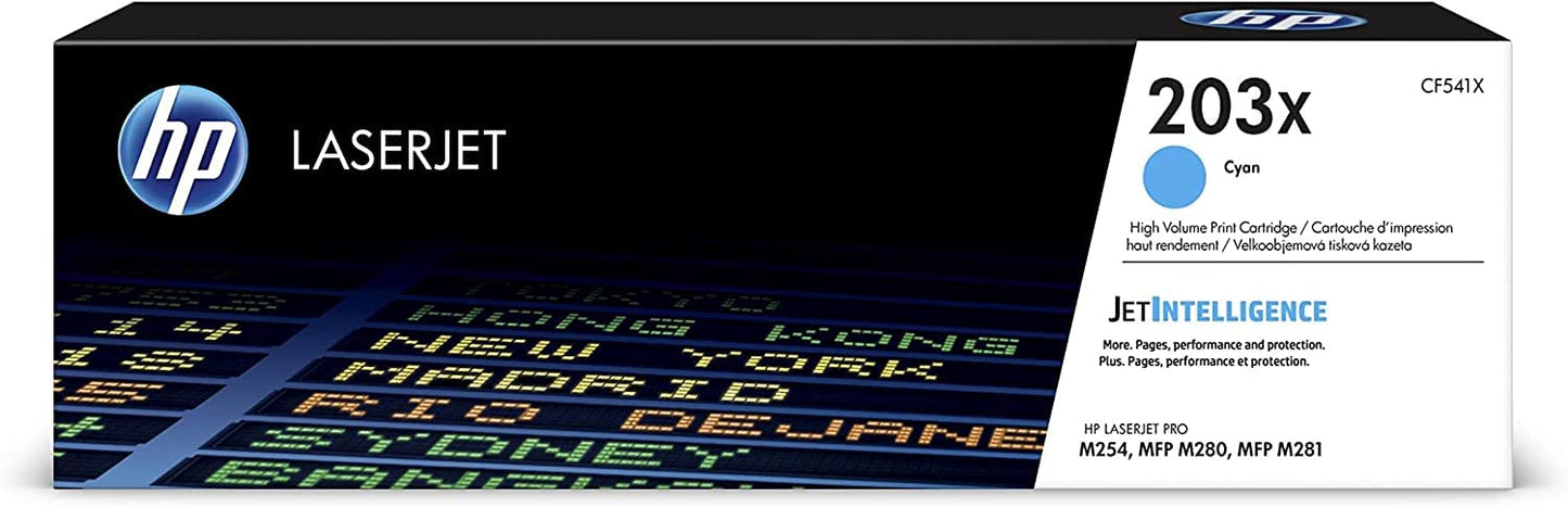 HP 203X (CF541X) Original High Yield Blue Toner for HP LaserJet Pro M254, XL