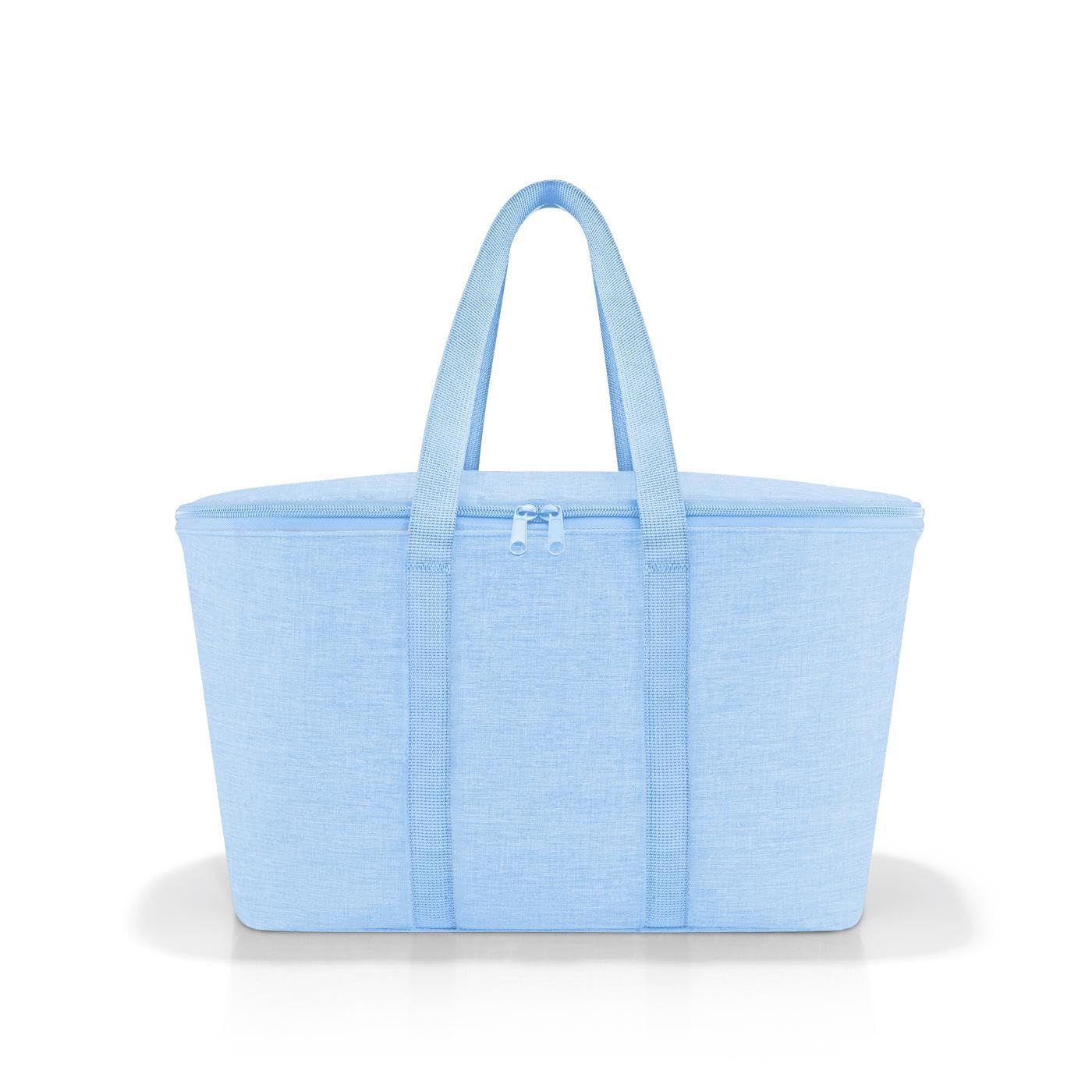 reisenthel coolerbag Twist Powder Blue - Cooler bag made of high-quality polyester fabric - Ideal for picnics, shopping, and on the go.