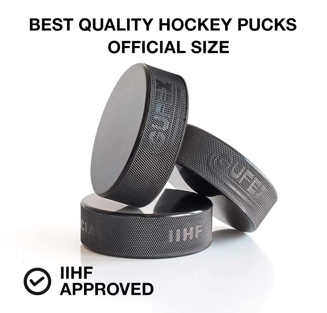 Hockey Revolution Essentials Kit - Swedish wooden stickhandling balls with hockey pucks and durable plastic puck - training tools without bounce.