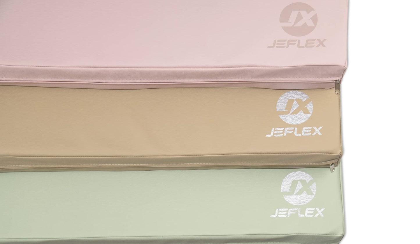 Jeflex - Blue soft floor mat & gymnastics mat 100 x 70 x 8 cm MADE IN GERMANY/Children's gymnastics mat/space-saving fitness mat & yoga mat/thick sports mat for kids' room