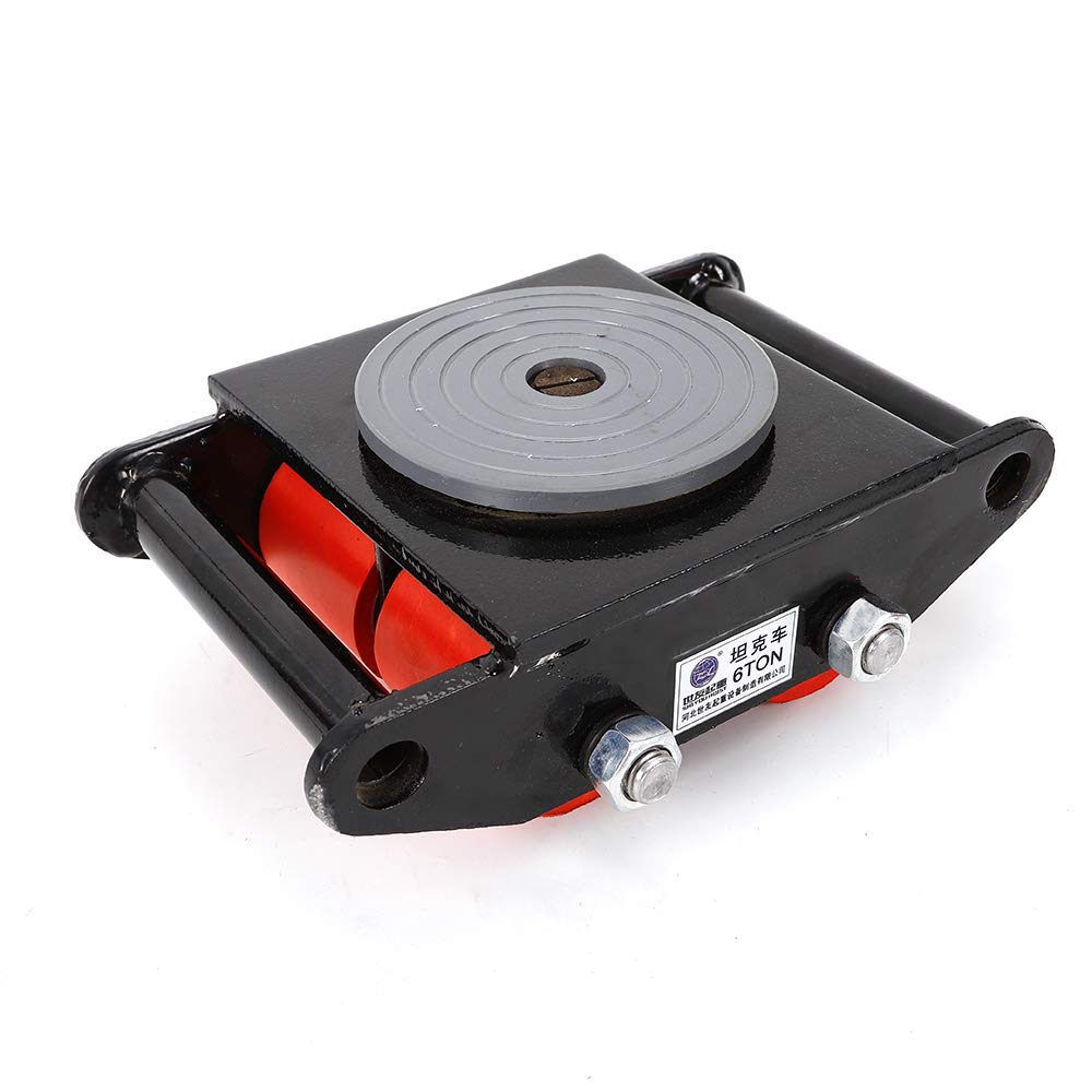 LENJKYYO 6Ton Transport roller 360° heavy duty casters tank roller chassis wheel roller rigid heavy duty wheel 6000kg machine transport industrial roller heavy duty chassis