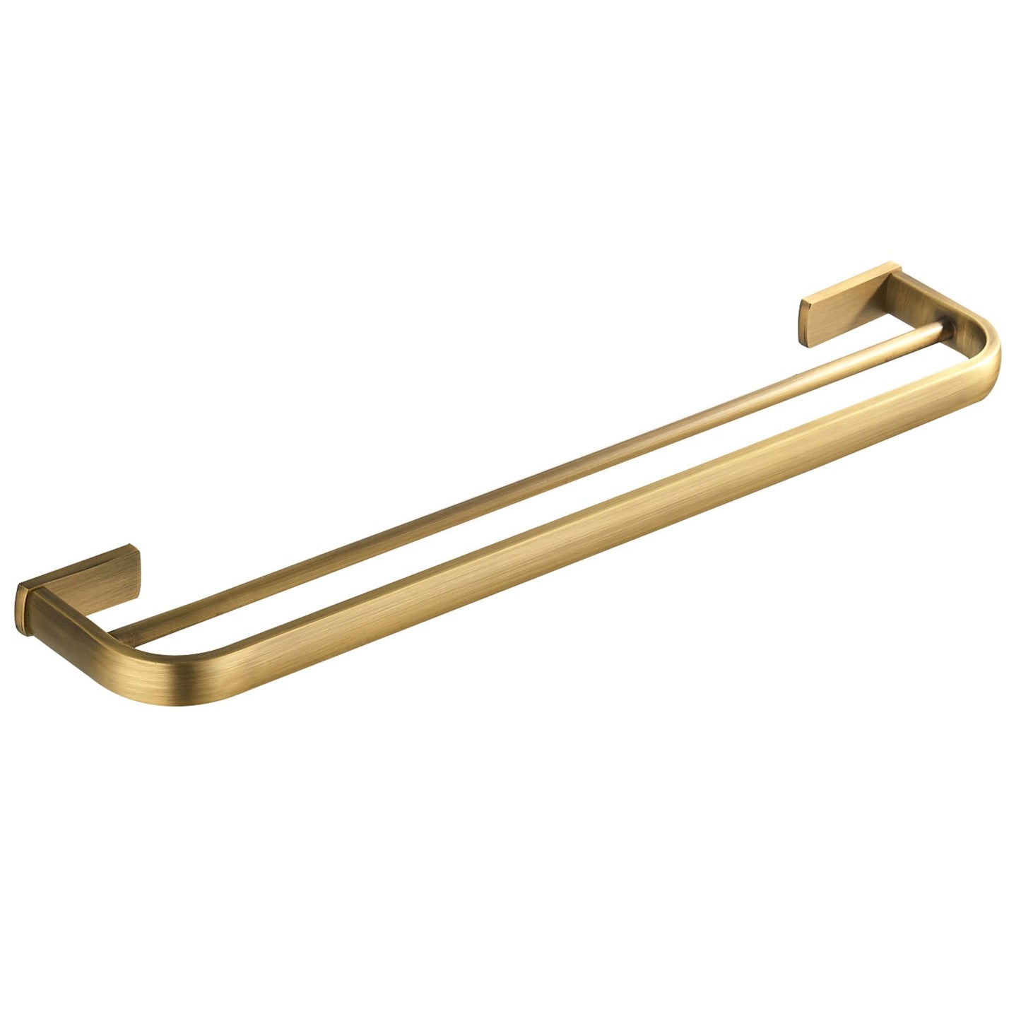 Flybath Towel Rail Double Brass Towel Holder Bath Towel Holder Wall Mount, 57 cm / 22.44 inches, Brushed Bronze.
