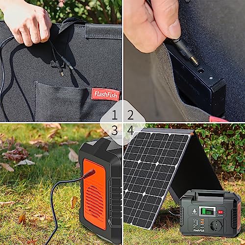 Folding 100W solar panel power bank with 18V monocrystalline solar modules. Ideal for balcony power supply, camping, RVs, and mobile homes. Flexible solar panel for awnings and motorhomes.