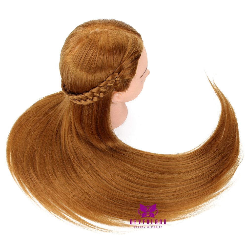 Training heads Neverland 30 inches 100% synthetic hair salon practice mannequin with clamp.