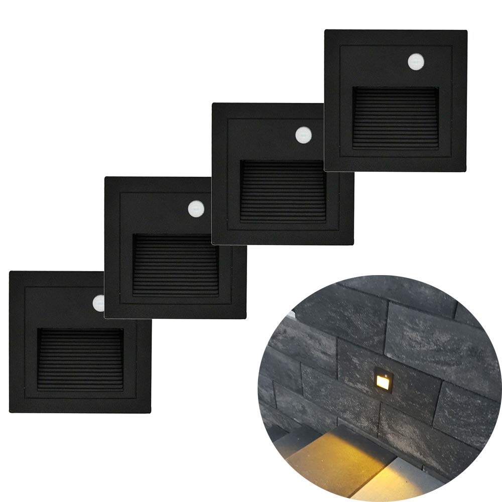 Arote 3W LED stair lighting staircase light 230V IP65 waterproof square recessed light recessed spotlight step lighting stair light step light lighting corridor light night light lamp aluminum