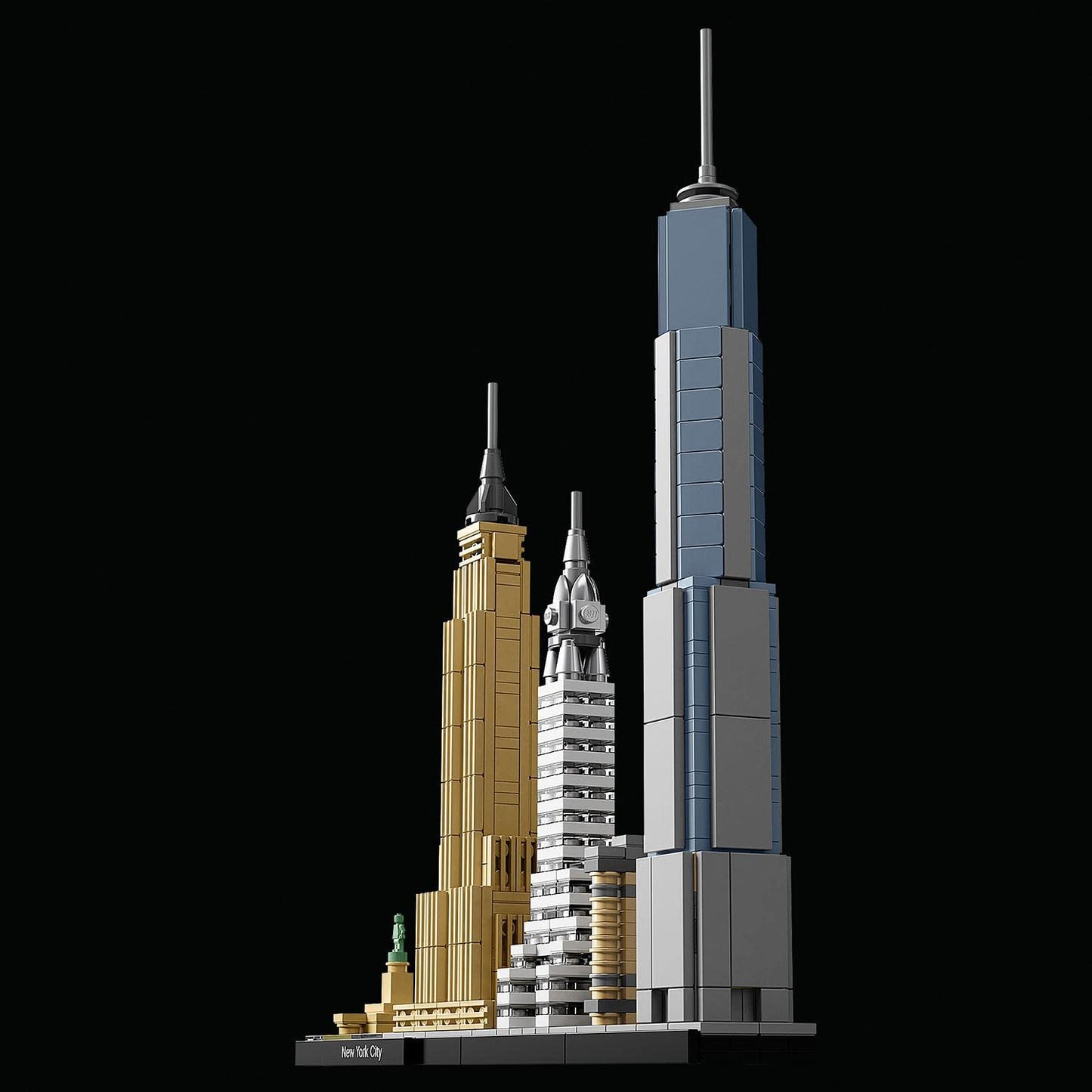 LEGO Architecture New York City Set, skyline model kit featuring World Trade Center and Statue of Liberty, ideal for adults to craft as home or office decor, perfect gifts for both women and men. 21028