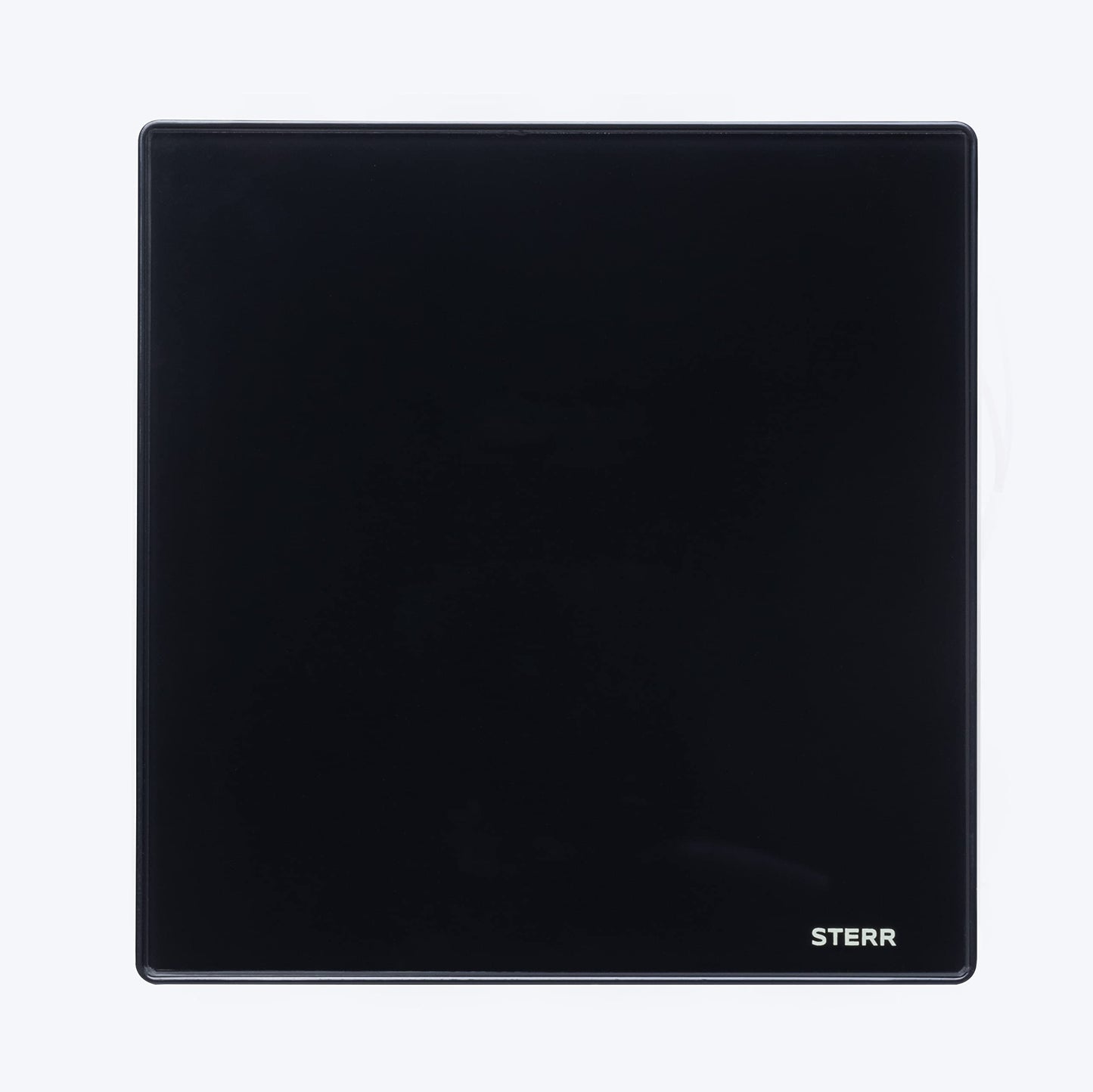 STERR Black Bathroom Ventilator 100 mm - Glass front - Modern design - BFS100-B - 10 W