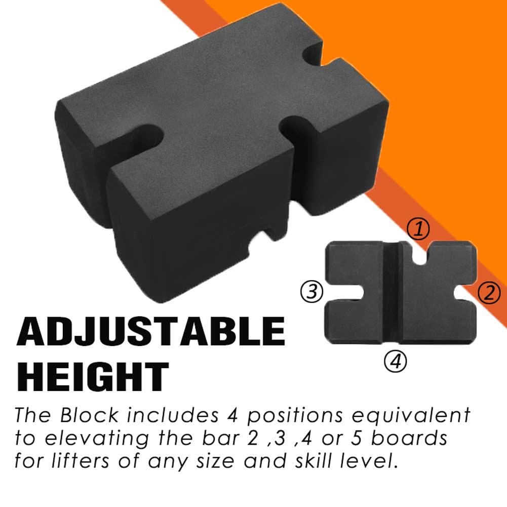 Bench Press Block Press Blocks Boards, adjustable 2-5 bench board, Home Gym Workout Fitness Accessory to increase your bench press (large)