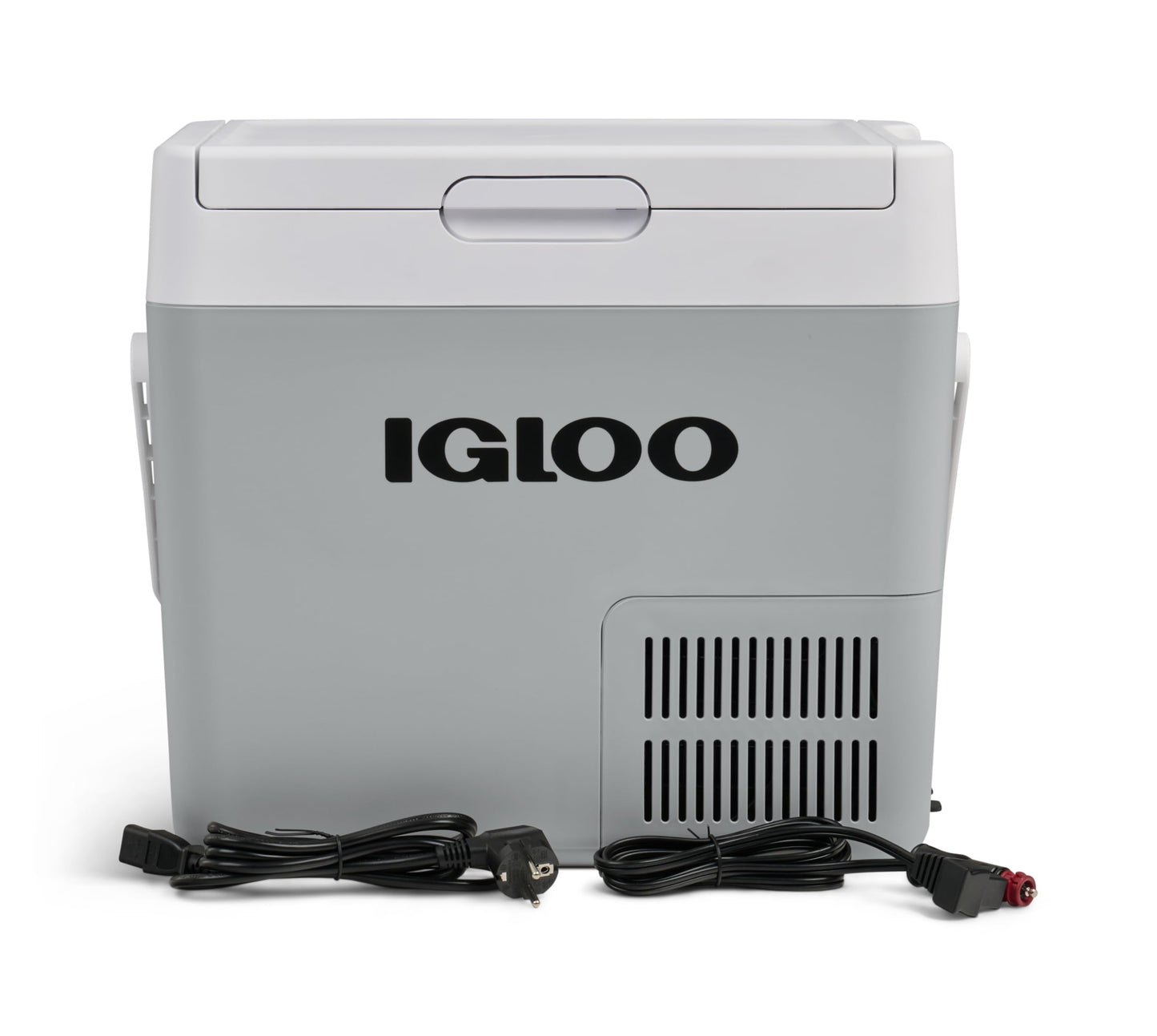IGLOO ICF 18 compressor cooler 19 liters, 12/24 V and 230 V, mini fridge -18 °C to 20 °C for car, truck, boat, RV, and outlet.