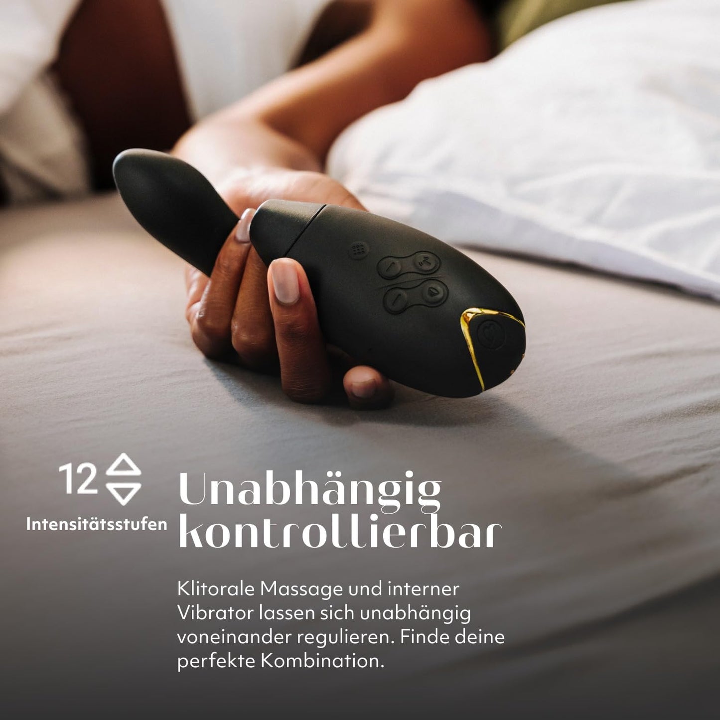 Womanizer InsideOut Clitoral Sucker Vibrator for Women - Clitoris Stimulator with Thrusting Function for Her - Rabbit Vibrator with 12 Intensity Levels