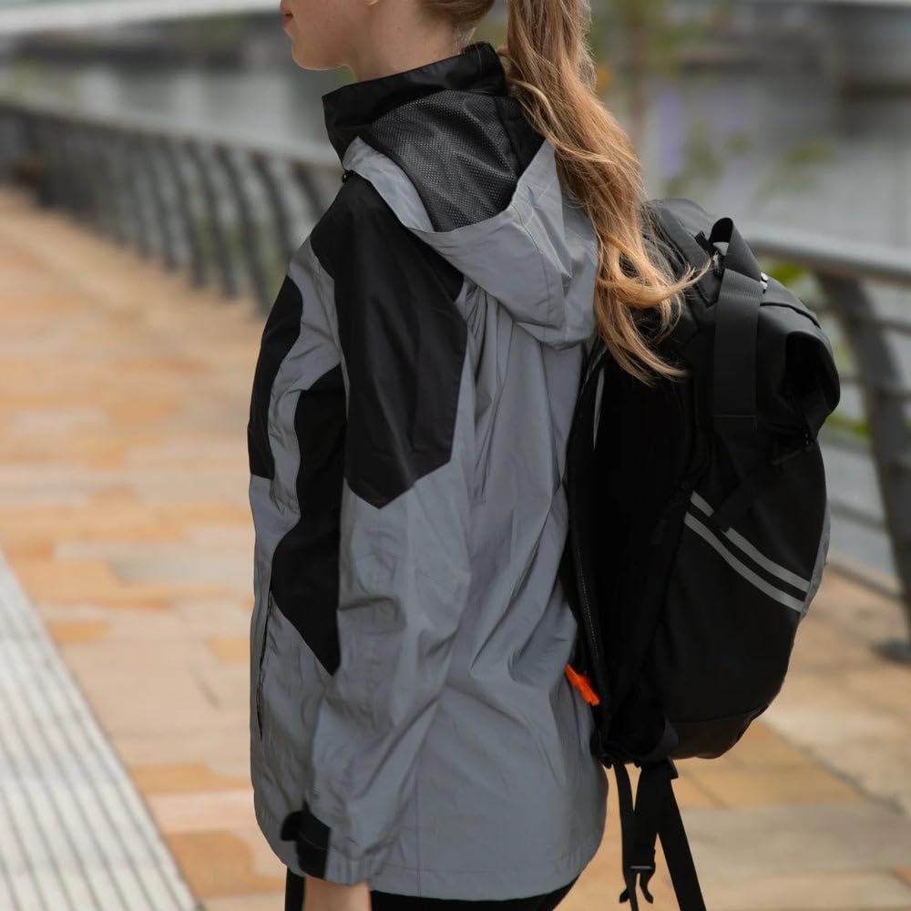 Proviz Women's Reflect 360 Outdoor Jacket - Silver/Black, Size 8