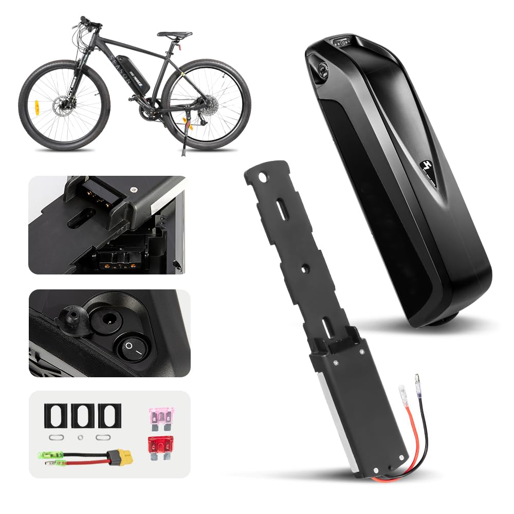 SEASON 36V Ebike Battery 13Ah 14.5Ah 15.6Ah 18Ah - Fits 750W / 500W / 250W Electric Bicycle Hailong Lithium Ion Battery 36V