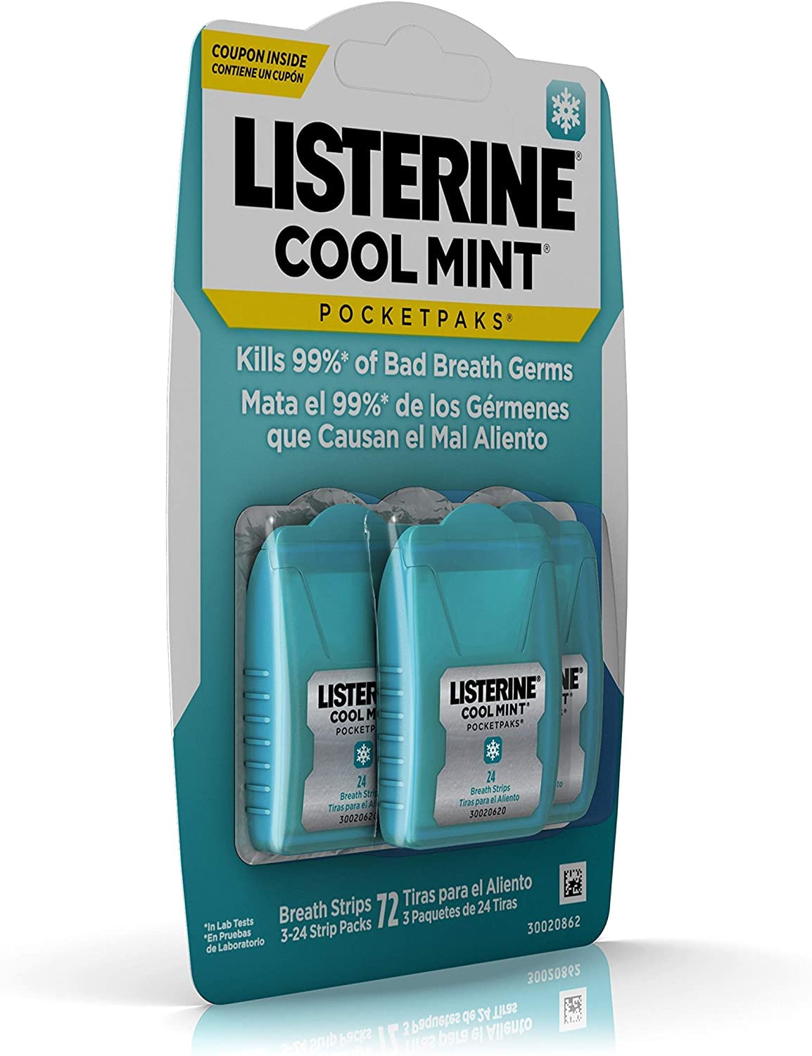 Listerine PocketPaks, Cool Mint, 24 Strips (Pack of 12) by Listerine
