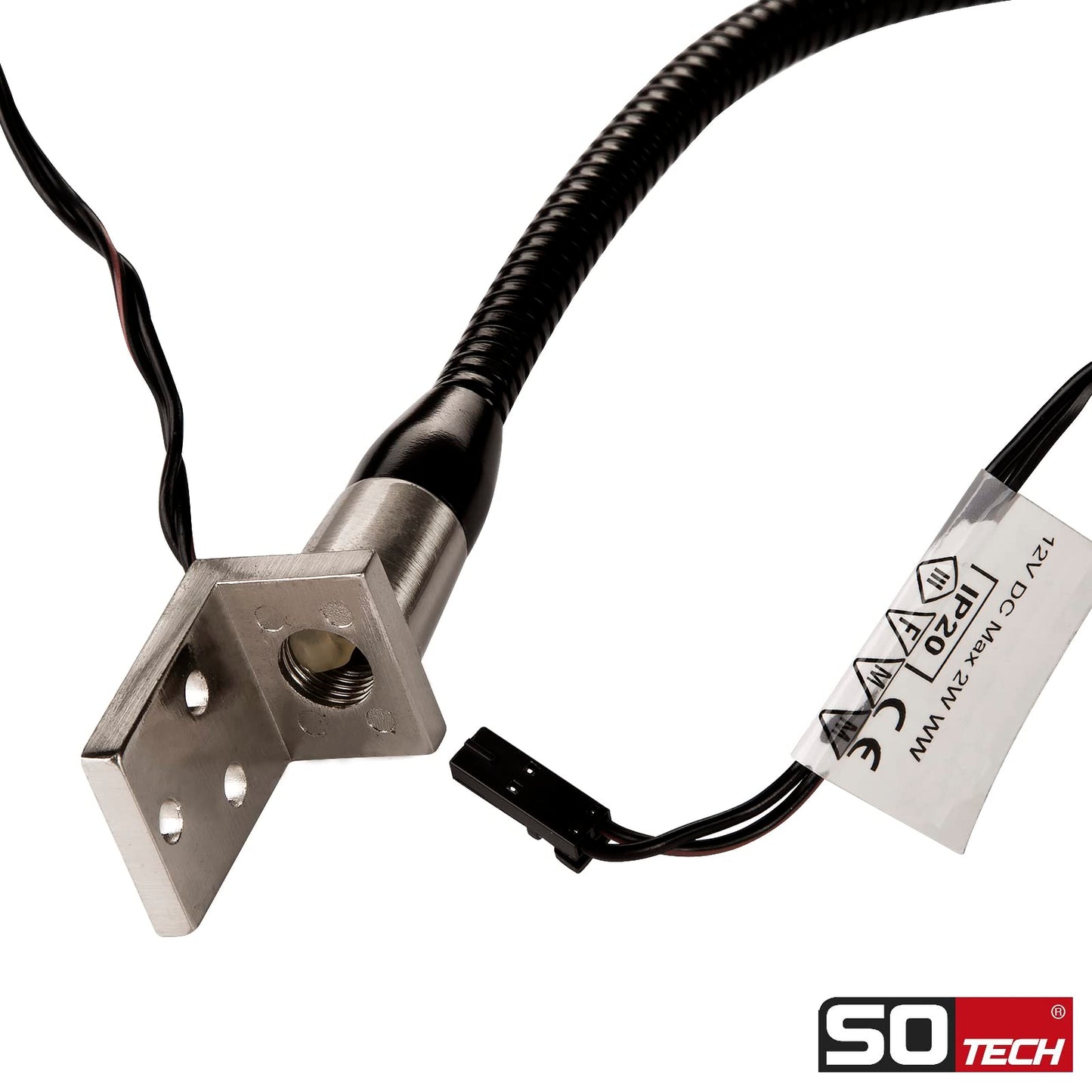 2 x SO-TECH LED bed light Luminoso Black incl. 1 x power supply