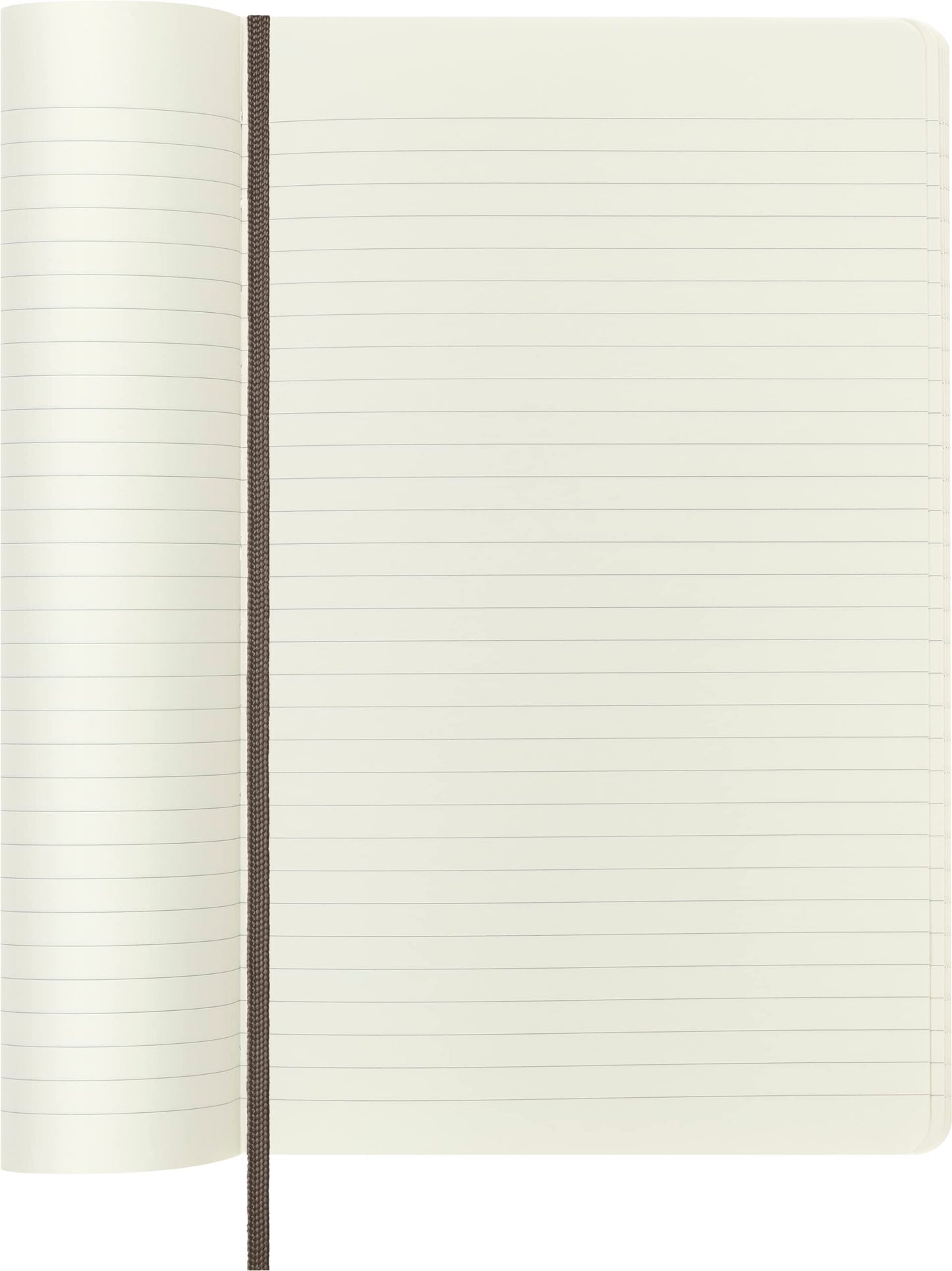Moleskine Classic Notebook, Lined, Soft Cover with Elastic Closure, XL 13 x 21 cm, Brown, 192 Pages