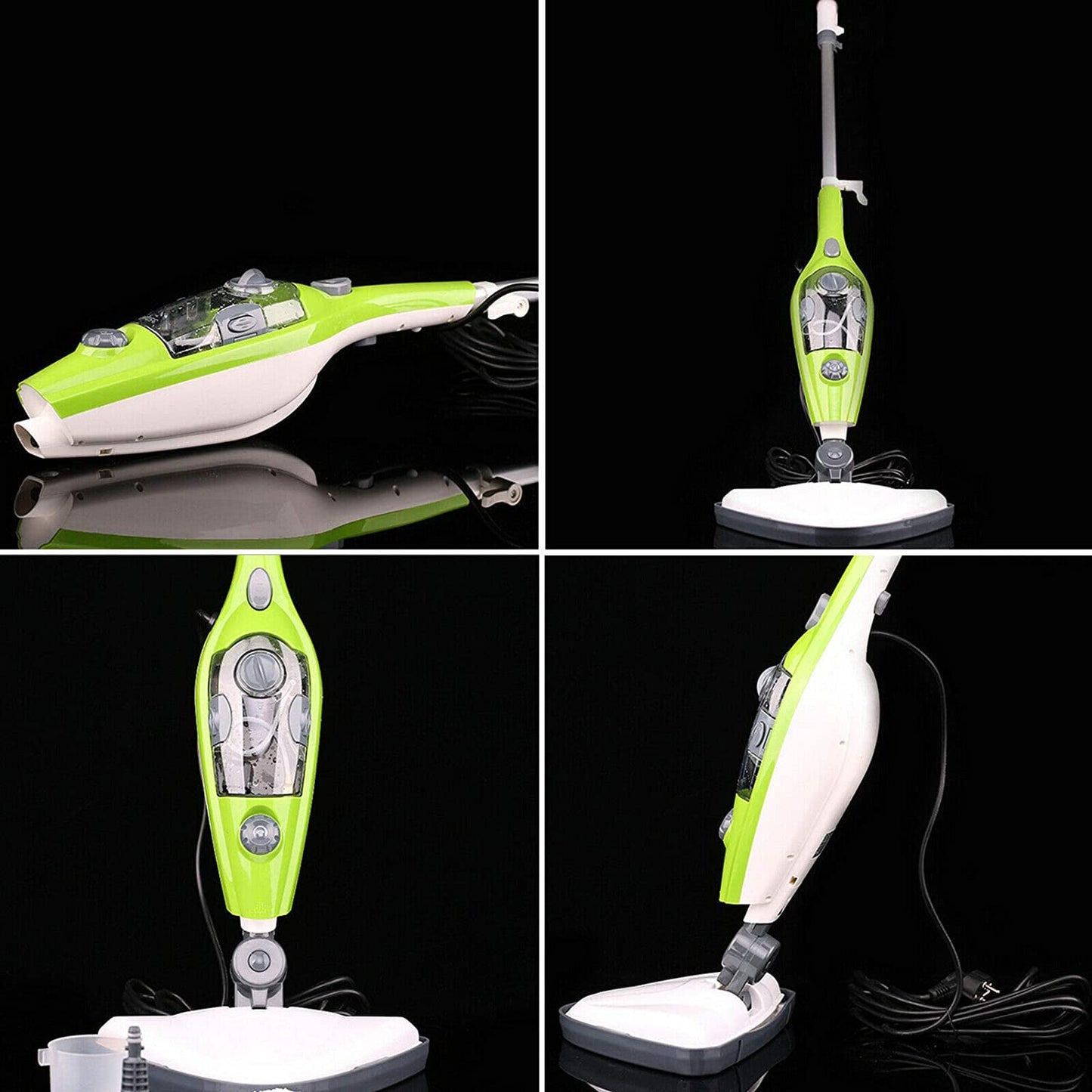 10-in-1 Steam & Clean vacuum and steam cleaner, 1500W steam mop, 350ml water tank capacity, 11 accessories, Kills and eliminates 99.9%* of viruses, germs, and bacteria.
