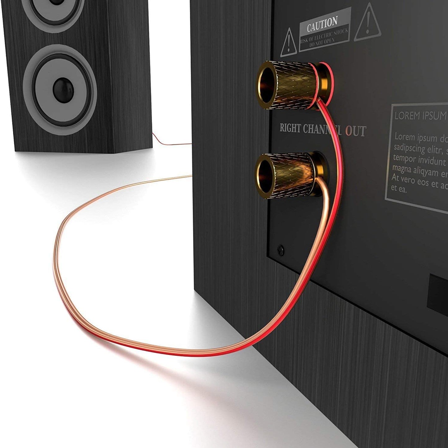KabelDirekt - Speaker Cable - Made in Germany - pure copper - 30m (2x4mm² HiFi Audio Speaker Cable for speakers & surround systems, pure copper, with polarity markings)