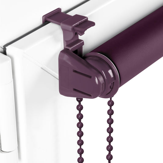 Blackout blind Klemmfix without drilling 75cm x 150cm Purple Blackout blind Window blind Roller blind Side pull blind Clamp blind for window & door