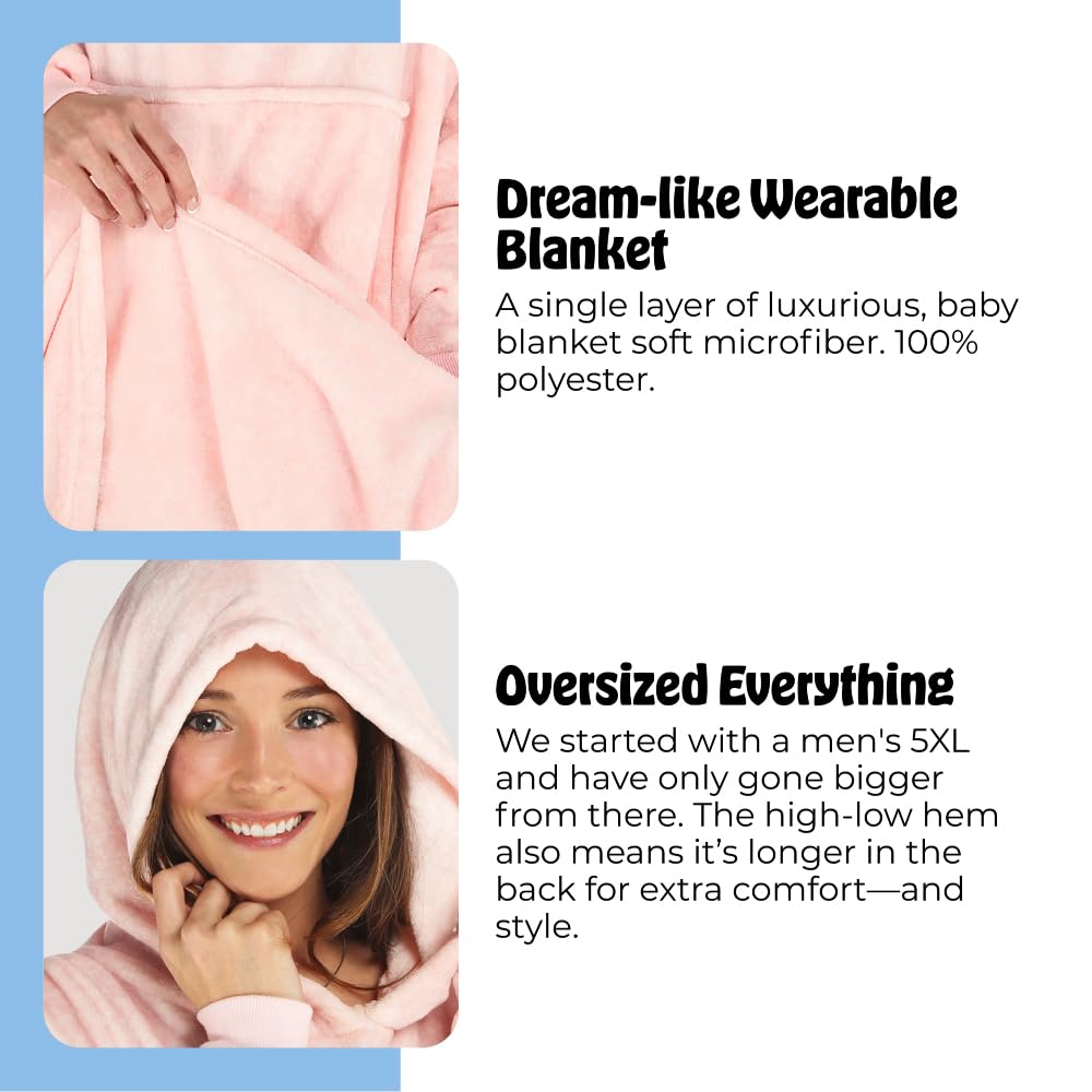THE COMFY Dream | oversized portable blanket made of lightweight microfiber, one size fits all, as seen on Shark Tank.
