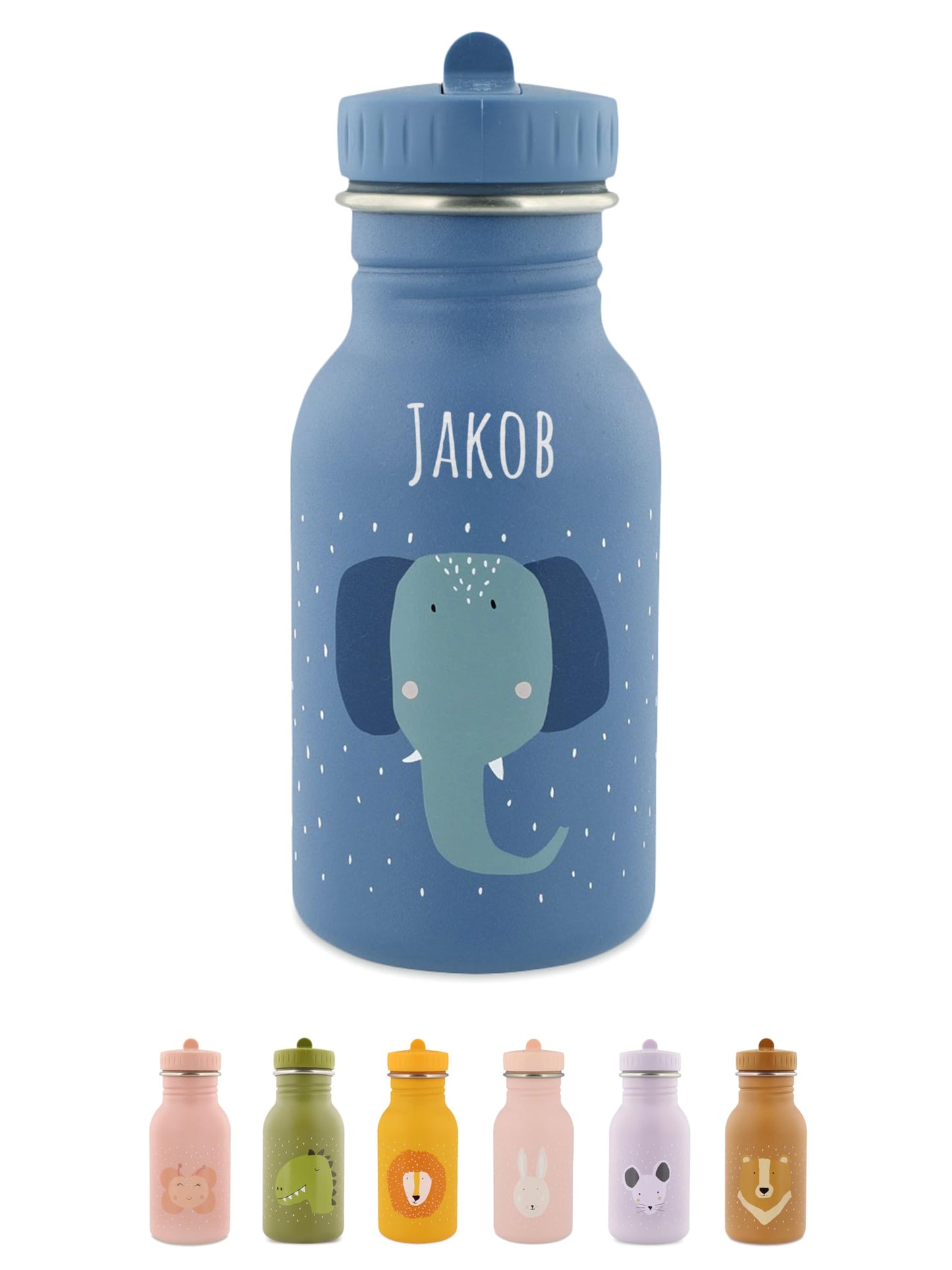 Magic wish water bottle personalized for children, personalized bottle, baby bottle, kids bottle, Trixie water bottles with custom name (Elephant, 350ml)