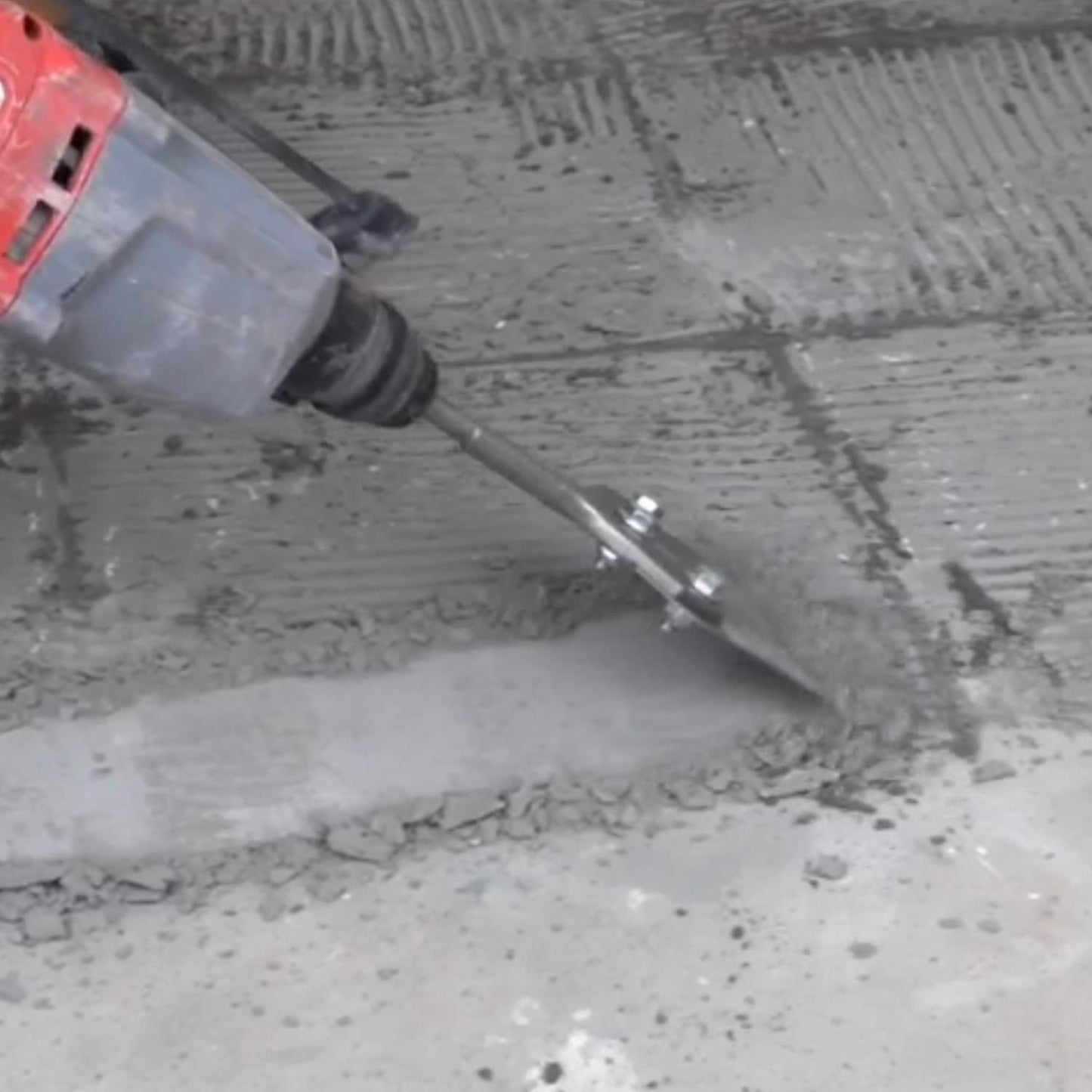 RANSENER'S SDS-Plus 250x100 mm putty chisel, floor scraper for removing floor adhesive, carpet, linoleum, tile adhesive, PVC tiles, paint