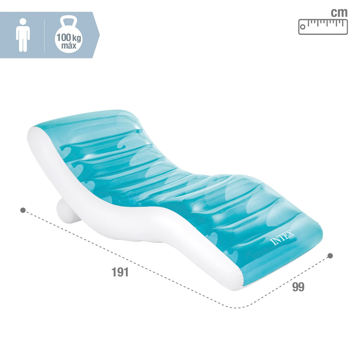 Intex Splash Lounge, uninflated size: 191 cm x 99 cm (56874EU)
