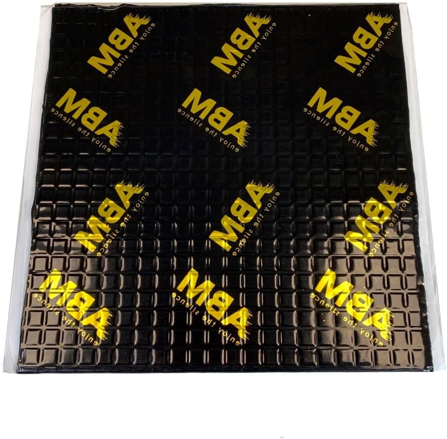 ABM Alubutyl BLACK 2.0 mm x 40 cm x 5 meters = 2 m² Self-adhesive Alubutyl soundproofing mat, car insulation, vehicle insulation.