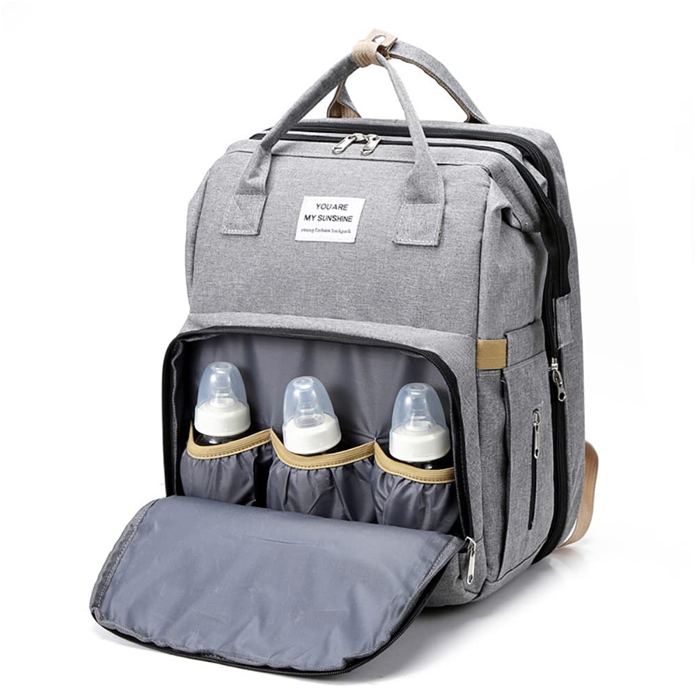 Bibykivn Baby diaper bag backpack, diaper backpack, baby bag travel backpack with changing pad, multifunctional waterproof large capacity diaper backpack, great for mom.