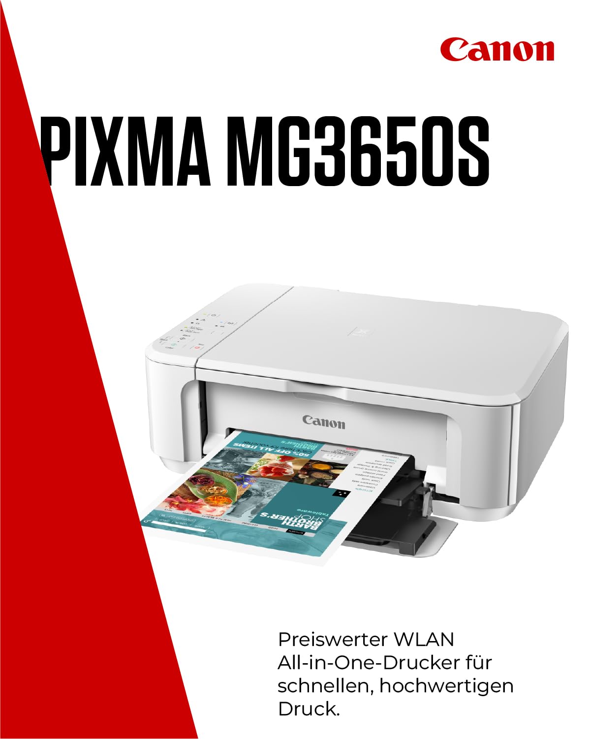 Canon PIXMA MG3650S Series - All-in-One printer, copier & scanner for home use | Wireless smartphone connection | Canon printer for home