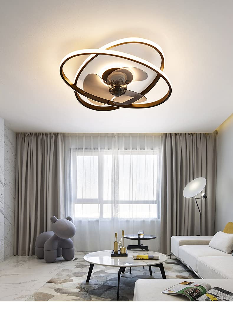 Ceiling fan with LED lighting Ceiling lamp Fan 3343 black Ø 50cm 96W with remote control Light color/brightness adjustable dimmable LED ceiling light fan light ceiling