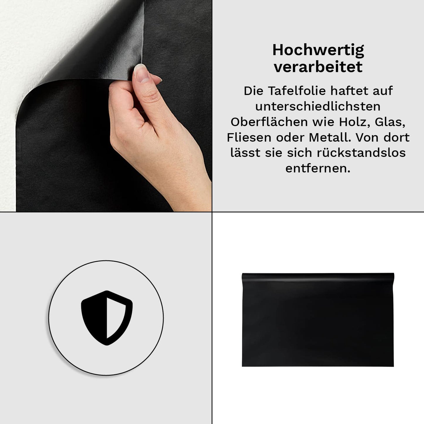 Self-adhesive chalkboard foil 90x200 - Wipeable film - Adhesive chalkboard film Children's blackboard sticker for kitchen or children's room