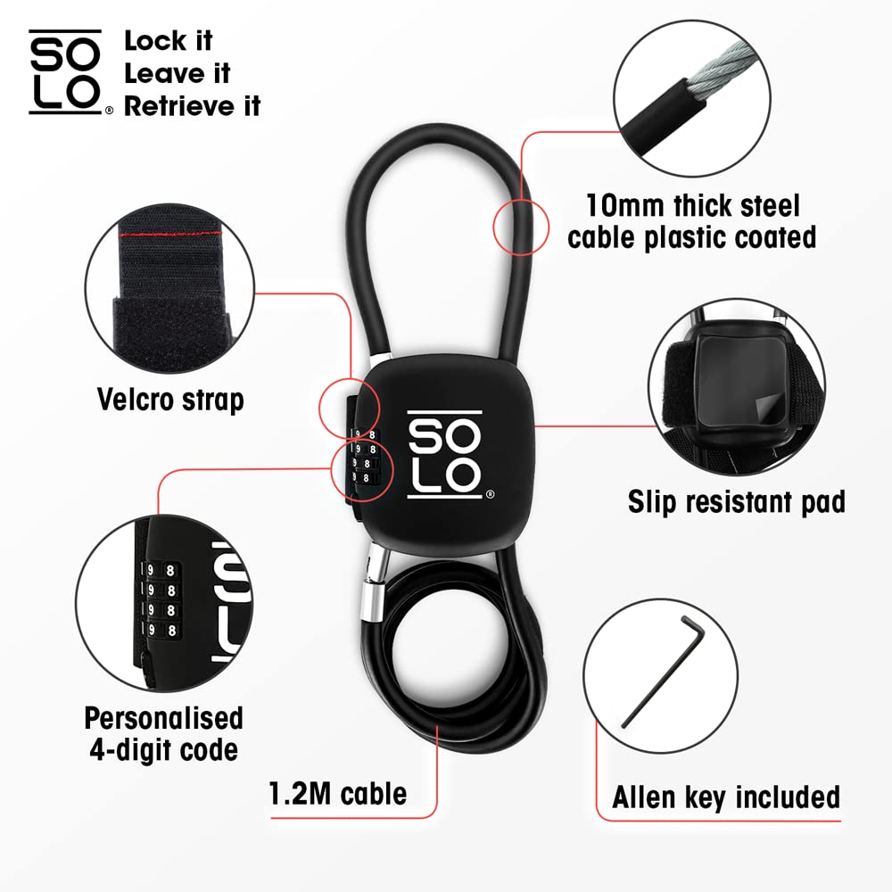 SCOOT LOCK SINGLE Portable Anti-Theft Electric Scooter, Bike Lock - New reinforced security for Xiaomi Ninebot Pure Electric Bird 8TEV Reid Inokim Razor (Chestnut Brown)