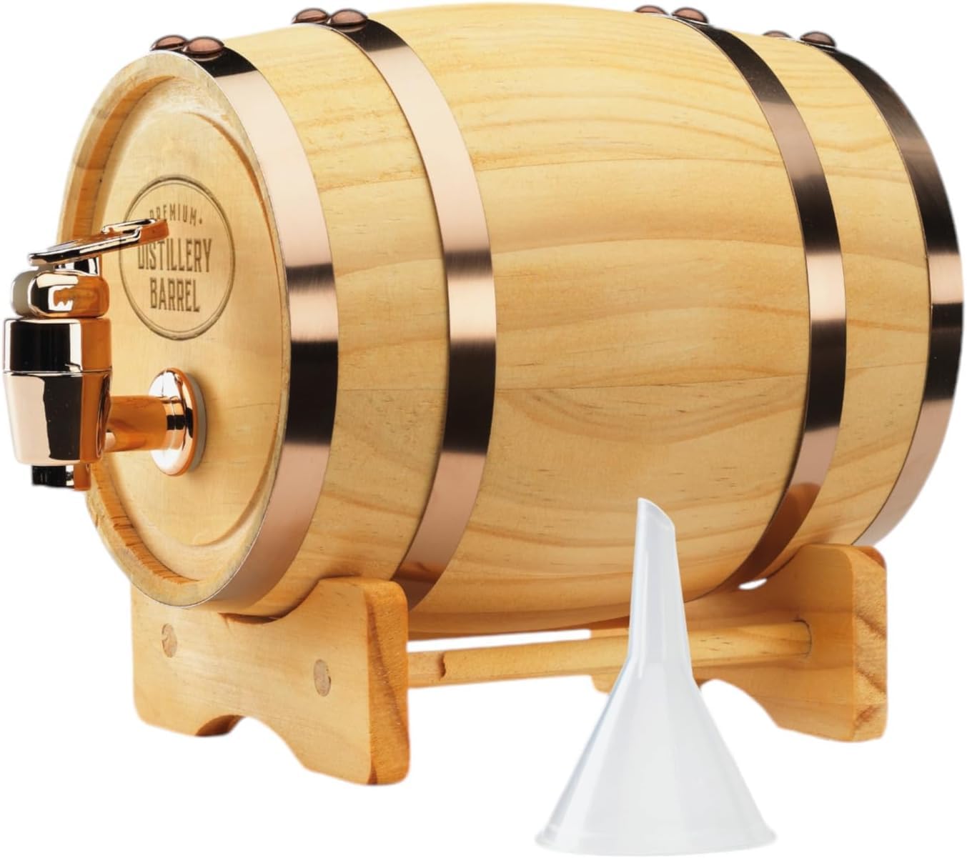 InGenious Mini decanter made of wood for whisky barrels | functional drink holder for whisky and spirits.
