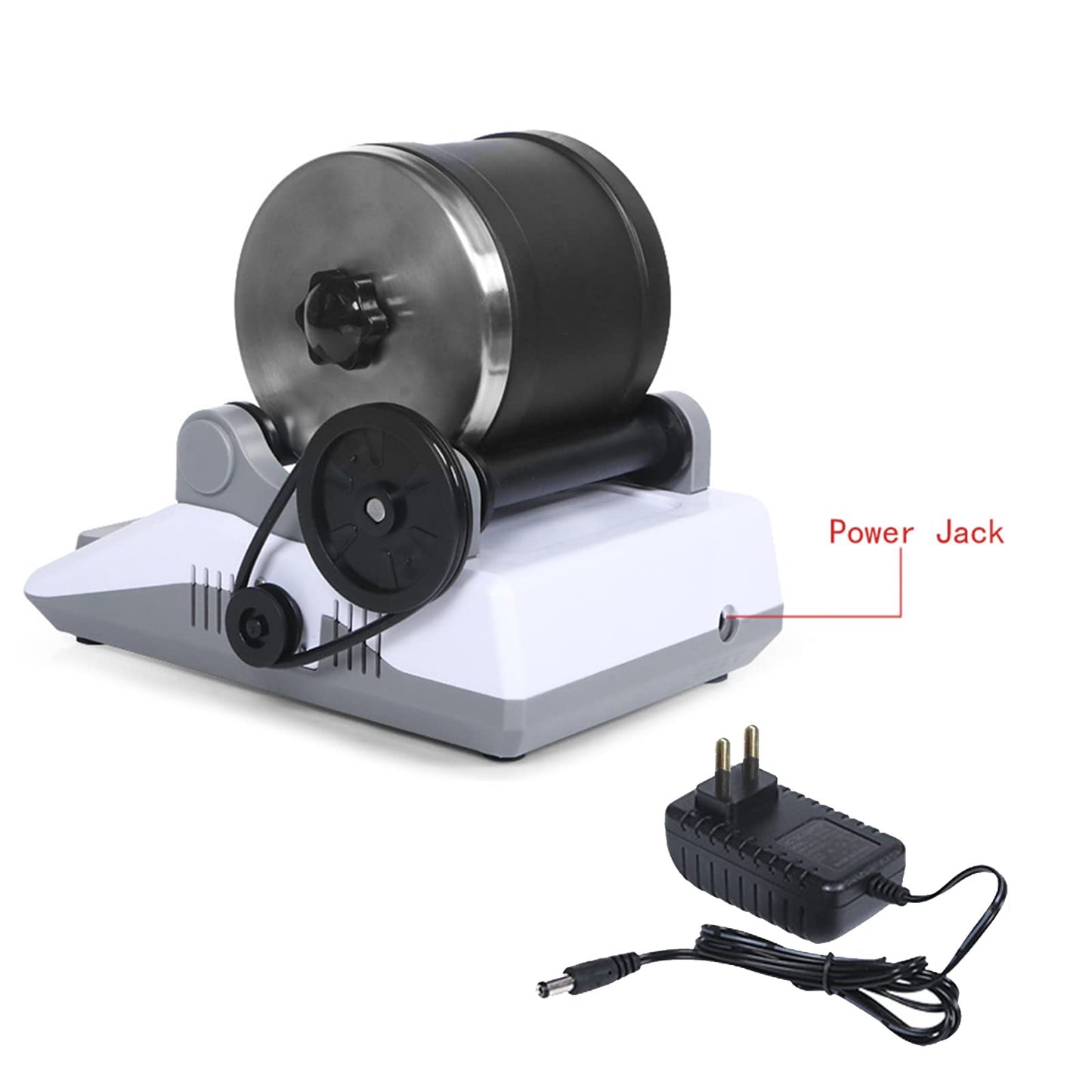 Rock Tumbler Kit, Professional Stone Polishing Drum Set Rock Polisher for Kids and Adults 7 Day Timing Function 4 Types of Polishing Powder
